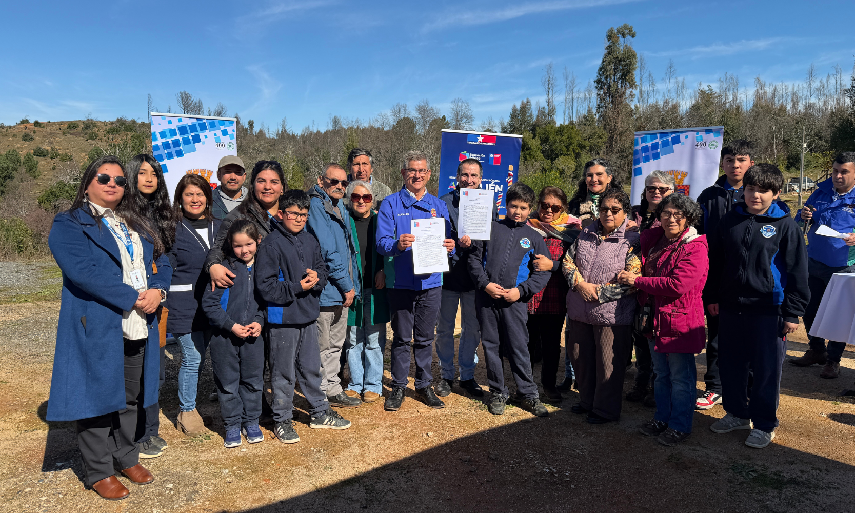 SLEP Andalién Costa entrega en comodato terrenos a Municipalidad de Santa Juana para fortalecer infraestructura comunitaria